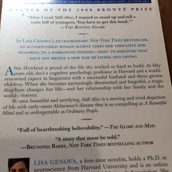 Still Alice by Lise Genova a book / Novel made into movie - Picture 5 of 5